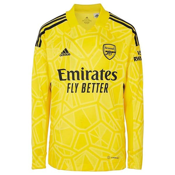 Tailandia Camiseta Arsenal Portero ML 2022 2023 Amarillo